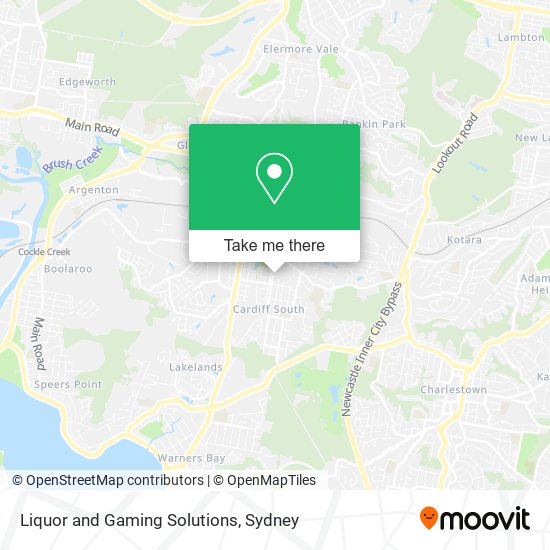 Liquor and Gaming Solutions map