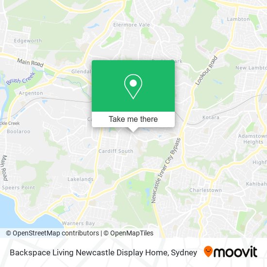 Backspace Living Newcastle Display Home map