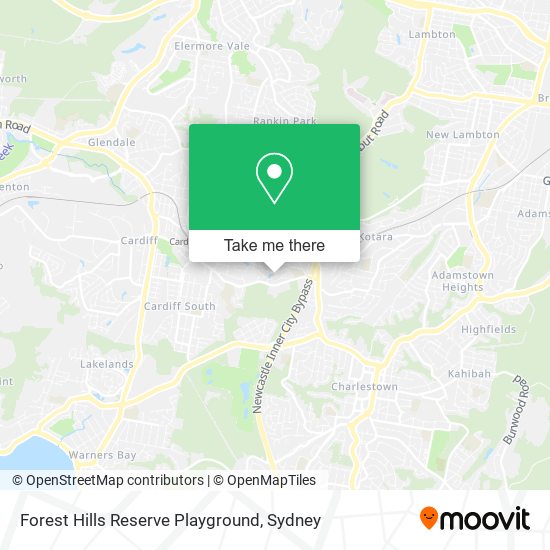 Mapa Forest Hills Reserve Playground