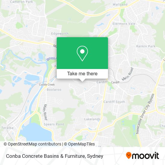 Conba Concrete Basins & Furniture map