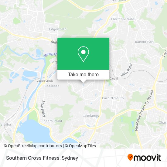 Southern Cross Fitness map