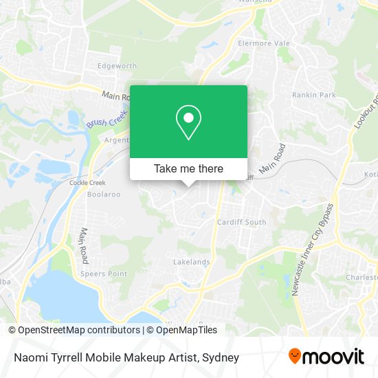 Naomi Tyrrell Mobile Makeup Artist map
