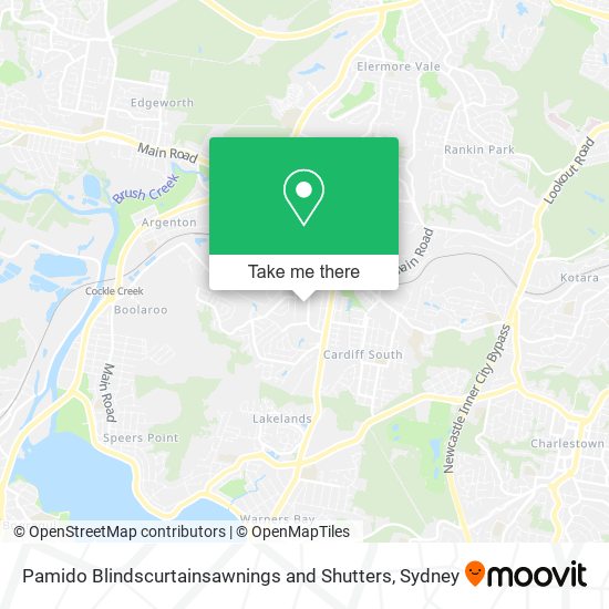 Pamido Blindscurtainsawnings and Shutters map