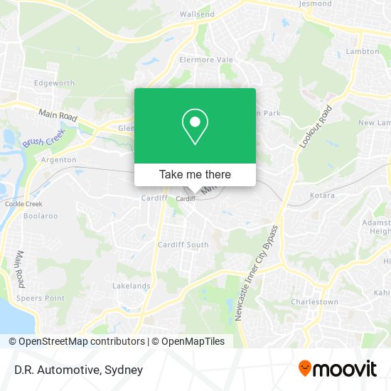 D.R. Automotive map