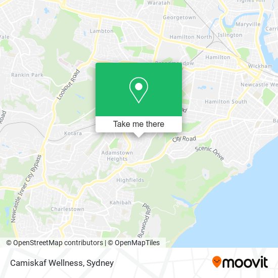 Camiskaf Wellness map