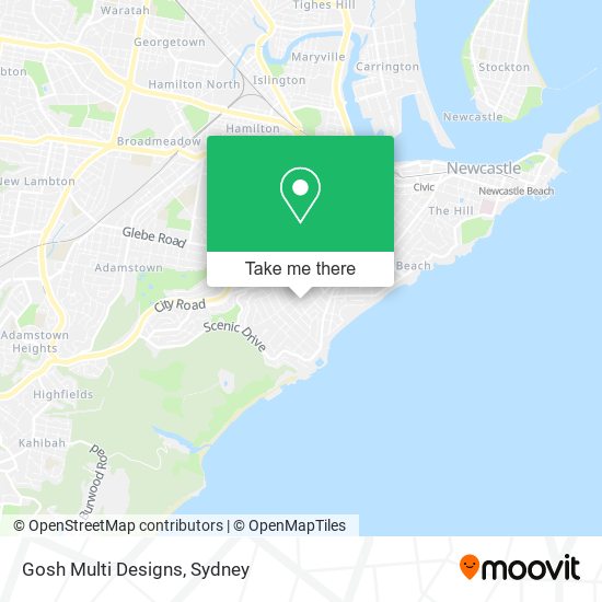 Gosh Multi Designs map
