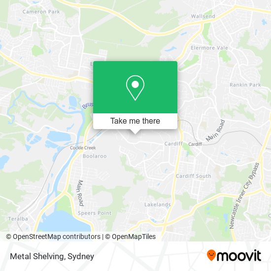 Metal Shelving map