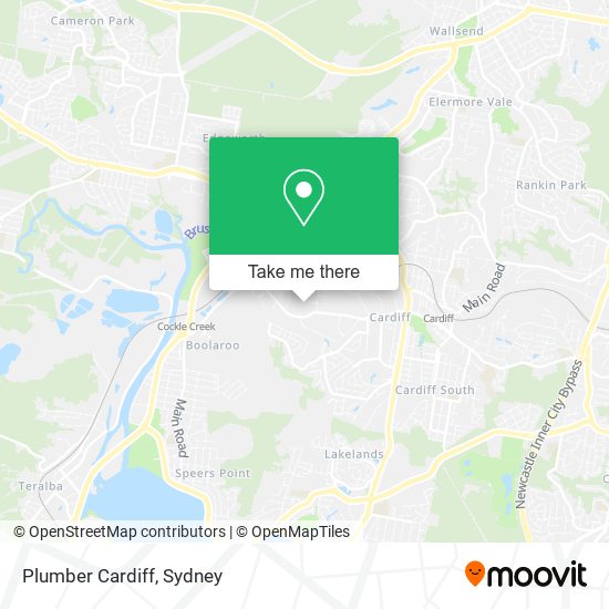 Mapa Plumber Cardiff