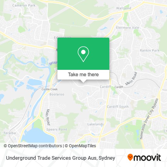 Mapa Underground Trade Services Group Aus