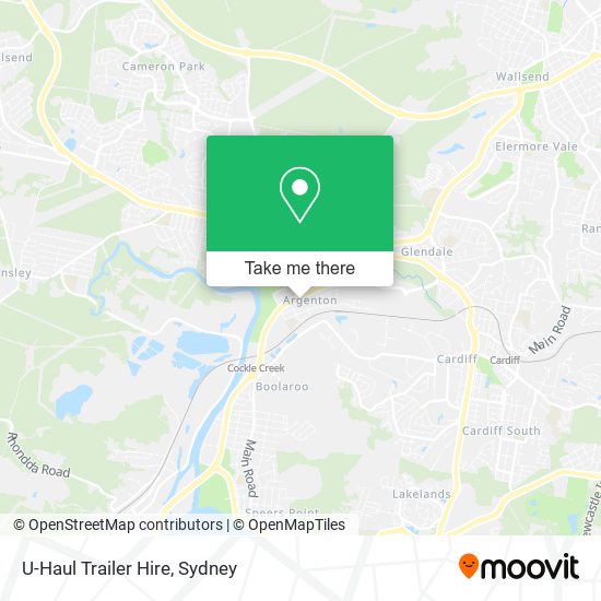 U-Haul Trailer Hire map