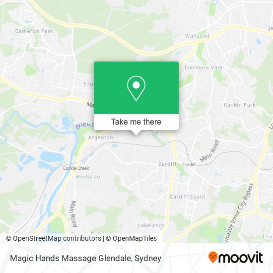 Magic Hands Massage Glendale map
