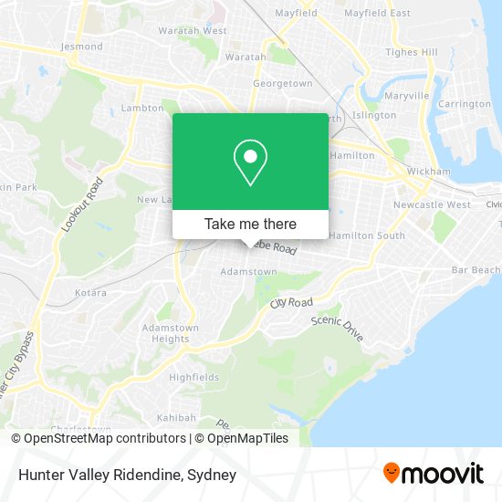 Hunter Valley Ridendine map