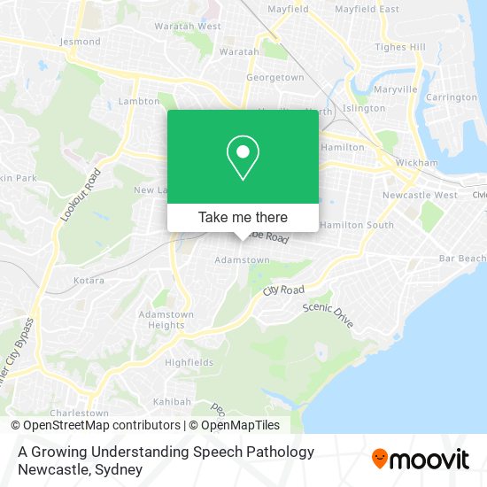 A Growing Understanding Speech Pathology Newcastle map