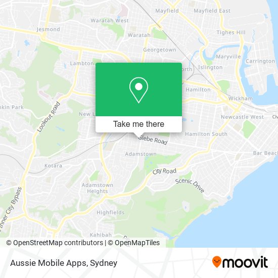 Aussie Mobile Apps map