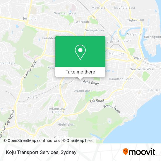 Koju Transport Services map