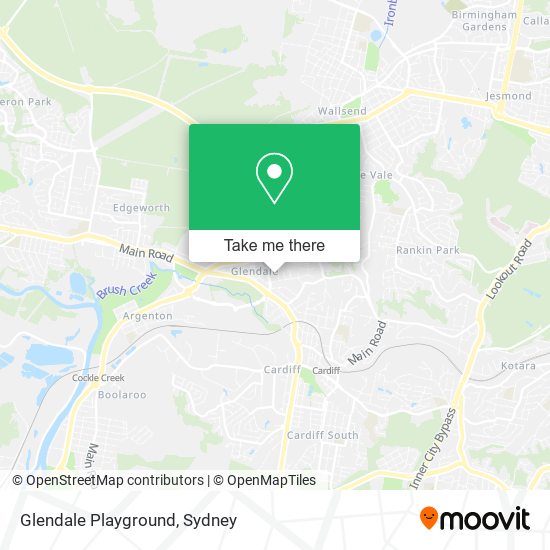 Glendale Playground map