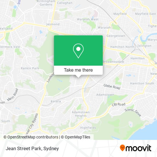 Jean Street Park map