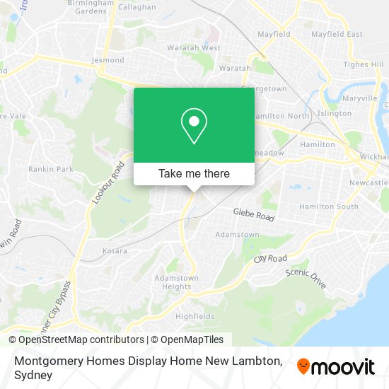 Montgomery Homes Display Home New Lambton map