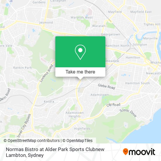 Mapa Normas Bistro at Alder Park Sports Clubnew Lambton