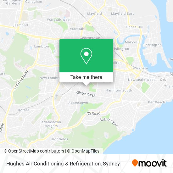 Mapa Hughes Air Conditioning & Refrigeration