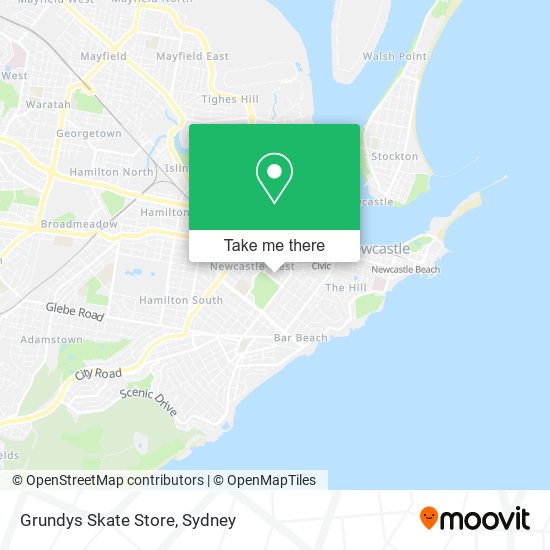 Grundys Skate Store map