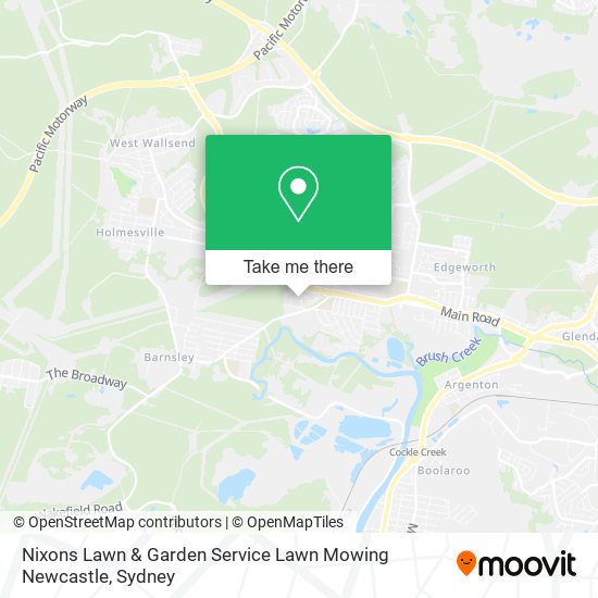 Mapa Nixons Lawn & Garden Service Lawn Mowing Newcastle
