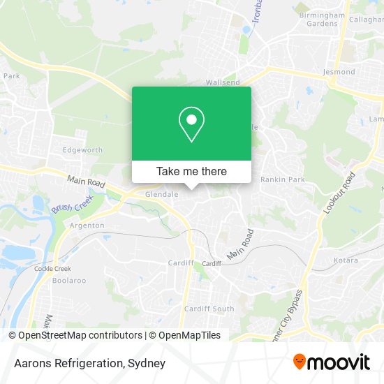 Aarons Refrigeration map