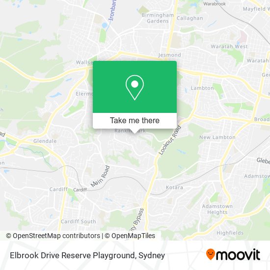 Mapa Elbrook Drive Reserve Playground