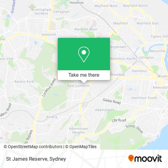 Mapa St James Reserve