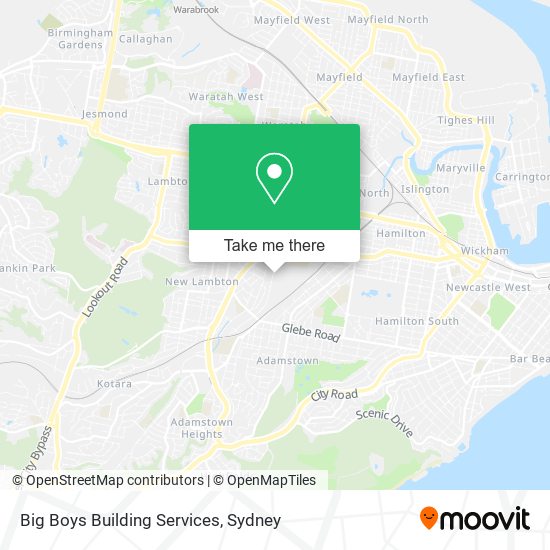 Big Boys Building Services map