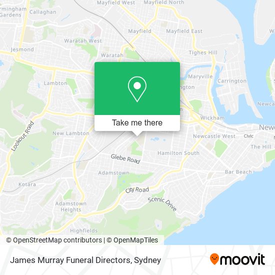 James Murray Funeral Directors map