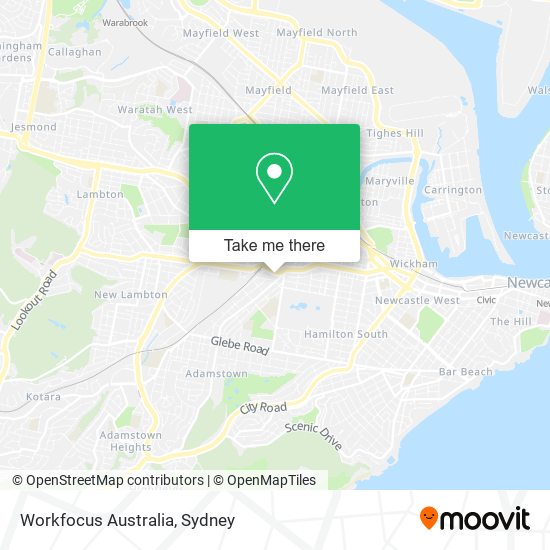Workfocus Australia map