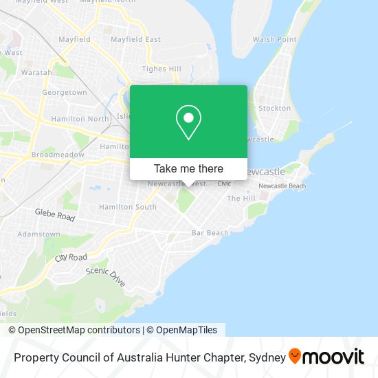 Property Council of Australia Hunter Chapter map