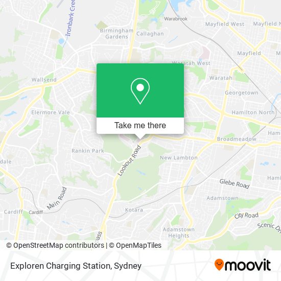 Mapa Exploren Charging Station