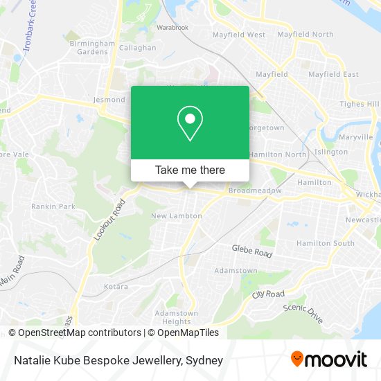 Natalie Kube Bespoke Jewellery map
