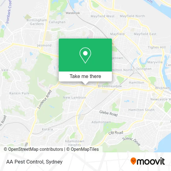 Mapa AA Pest Control