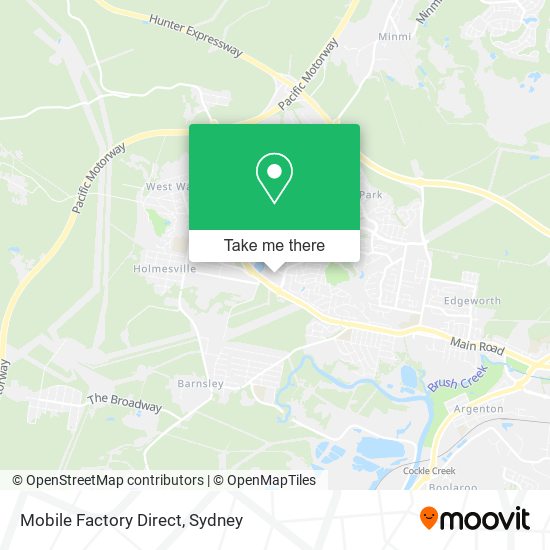 Mobile Factory Direct map