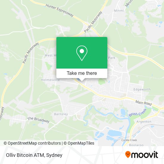 Mapa Olliv Bitcoin ATM