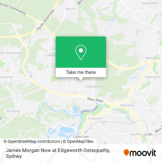 James Morgan Now at Edgeworth Osteopathy map