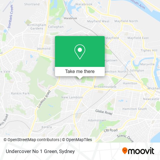 Undercover No 1 Green map