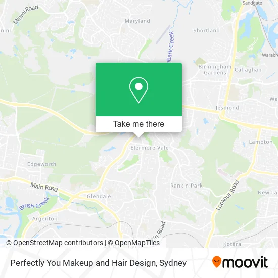 Perfectly You Makeup and Hair Design map