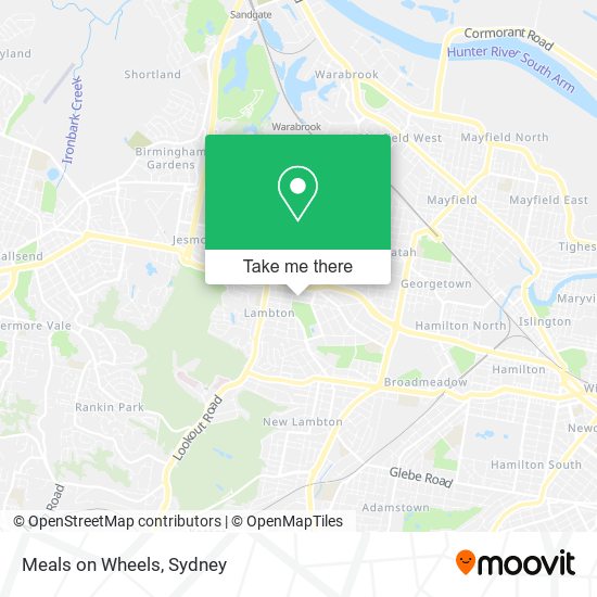 Meals on Wheels map