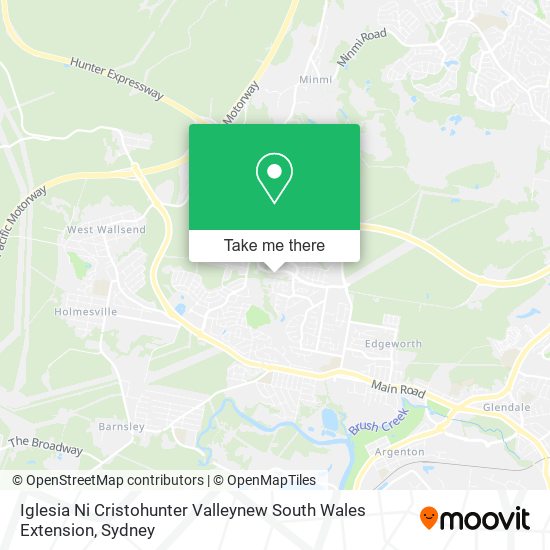 Iglesia Ni Cristohunter Valleynew South Wales Extension map