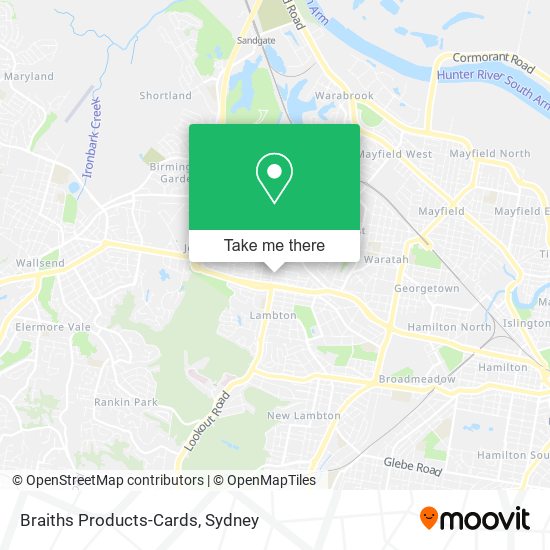 Braiths Products-Cards map