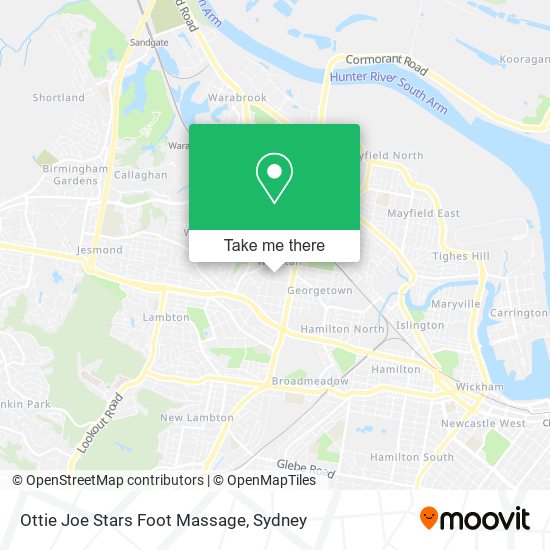 Ottie Joe Stars Foot Massage map