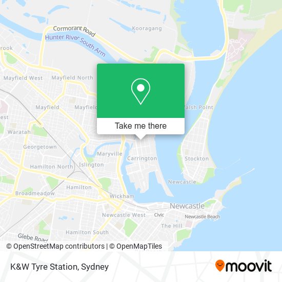 K&W Tyre Station map