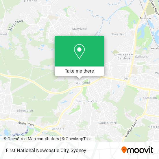 First National Newcastle City map