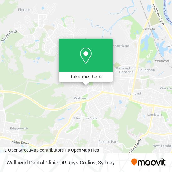 Wallsend Dental Clinic DR.Rhys Collins map