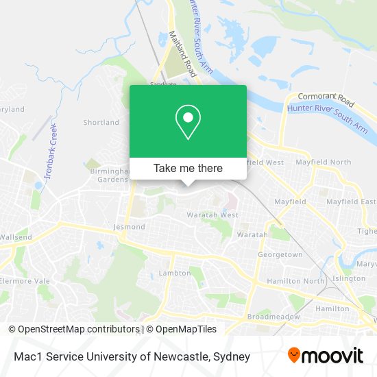 Mapa Mac1 Service University of Newcastle