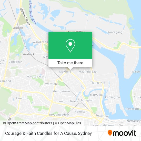 Courage & Faith Candles for A Cause map